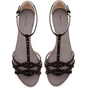 Zara Black Gem Flats